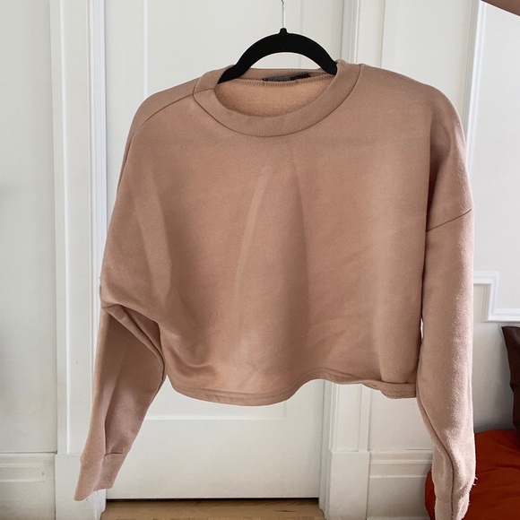 Salmon pink crewneck sweater - Picture 2 of 3